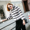 2019 hot sale women real natural rex rabbit fur coat high quality 100% genuine rex rabbit fur chinchilla color winter jacket
