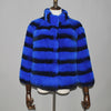2019 hot sale women real natural rex rabbit fur coat high quality 100% genuine rex rabbit fur chinchilla color winter jacket