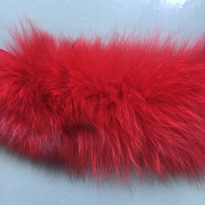 FURSARCAR Fashion New Real Fur Vest Women Winter Thick Warm Outwear 70 Cm Long Solid Fluffy Fox Fur Waistcoat With Fur Hood