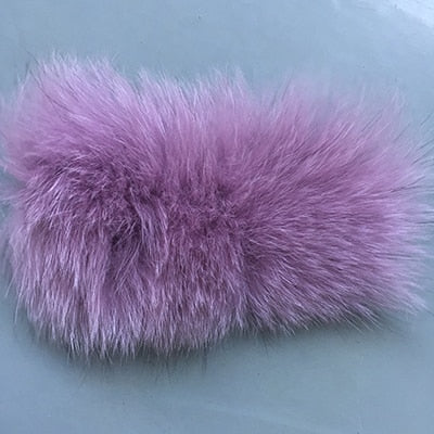 FURSARCAR Fashion New Real Fur Vest Women Winter Thick Warm Outwear 70 Cm Long Solid Fluffy Fox Fur Waistcoat With Fur Hood