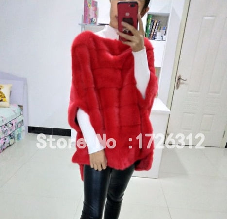 New real mink fur coat women winter thick warm natural fur outerwear genuine leather real fur jacket female pullover