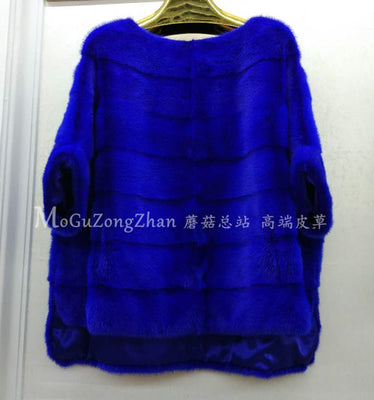 New real mink fur coat women winter thick warm natural fur outerwear genuine leather real fur jacket female pullover