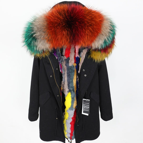 real fur coat and jackets women winter parka real fur jacket abrigos mujer invierno 2019 big collar kurtka damska fur coats