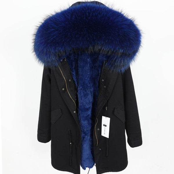 real fur coat and jackets women winter parka real fur jacket abrigos mujer invierno 2019 big collar kurtka damska fur coats