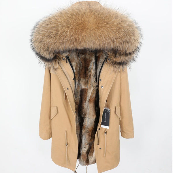 real fur coat and jackets women winter parka real fur jacket abrigos mujer invierno 2019 big collar kurtka damska fur coats