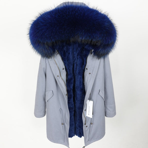 real fur coat and jackets women winter parka real fur jacket abrigos mujer invierno 2019 big collar kurtka damska fur coats