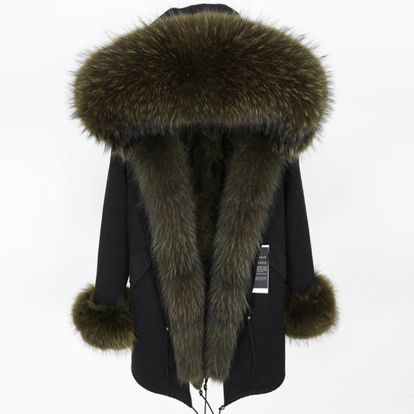 real fur coat and jackets women winter parka real fur jacket abrigos mujer invierno 2019 big collar kurtka damska fur coats