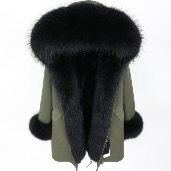 real fur coat and jackets women winter parka real fur jacket abrigos mujer invierno 2019 big collar kurtka damska fur coats