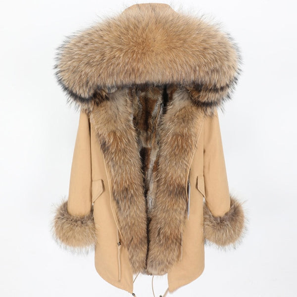 real fur coat and jackets women winter parka real fur jacket abrigos mujer invierno 2019 big collar kurtka damska fur coats