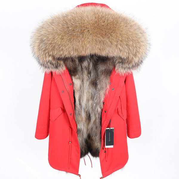 real fur coat and jackets women winter parka real fur jacket abrigos mujer invierno 2019 big collar kurtka damska fur coats