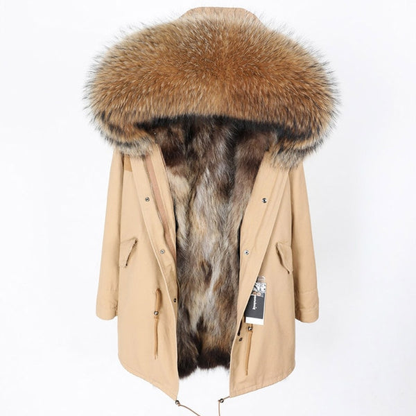 real fur coat and jackets women winter parka real fur jacket abrigos mujer invierno 2019 big collar kurtka damska fur coats