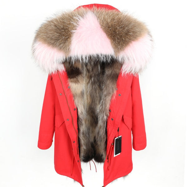 real fur coat and jackets women winter parka real fur jacket abrigos mujer invierno 2019 big collar kurtka damska fur coats