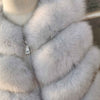 2019 New Women's Winter Real Fox Fur Vest Real Fox Fur Jacket High quality Fashion Warm Sleeveless Zipper Natural Real Fur Coat