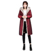 Winter women's coat Mink fur collar hat coat real fur coat Mink collar rex rabbit liner genuine fur jacket Mink women's parka