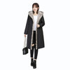Winter women's coat Mink fur collar hat coat real fur coat Mink collar rex rabbit liner genuine fur jacket Mink women's parka