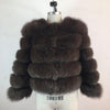 Women Warm Real Fox Fur Coat Short Slim Winter Genuine Fur Jacket Fashion Outwear Luxury Natural Fox Fur Coat For Girls FC-034