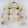 OFTBUY 2019 Winter Jacket Women Parka Real Fur Coat Natural Raccoon Fur Woolen Coat Bomber Jacket Korean Streetwear New Oversize
