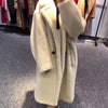 PUDI 2019 new women fashion real sheep fur over coat girl leisure solid teddy color jacket overcoats ct817