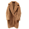 PUDI 2019 new women fashion real sheep fur over coat girl leisure solid teddy color jacket overcoats ct817