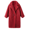 PUDI 2019 new women fashion real sheep fur over coat girl leisure solid teddy color jacket overcoats ct817