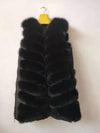 2019 New Women's Winter Real Fox Fur Vest Real Fox Fur Jacket High quality Fashion Warm Sleeveless Zipper Natural Real Fur Coat