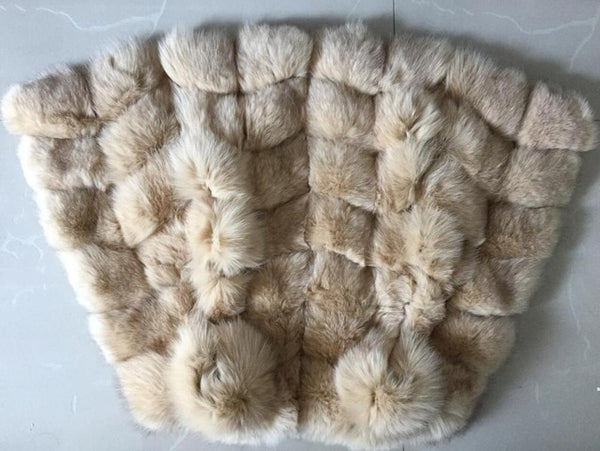 100% Real Fox Fur Vest Natural Whole Fox Fur Vest Gilet Women gilet en fourrure de renard Coat Plus Size S-6XL
