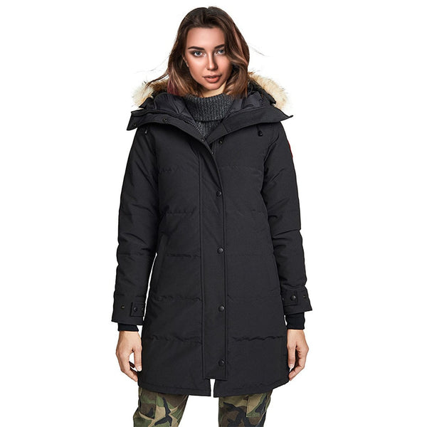 2019 Woman Down Long Parka Jacket Winter Warm Ladies Coat Female Duck Goose Parka Hooded Windbreaker Outwear Thick parkas