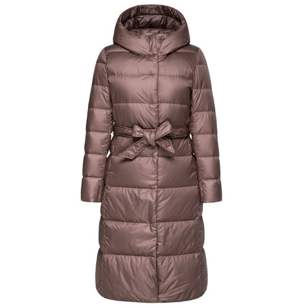 SEMIR Women Winter Fashion Down Jacket Thick Warm Coat Lady Cotton Jacket Long jaqueta Winter Jacket with Hooded Feminina