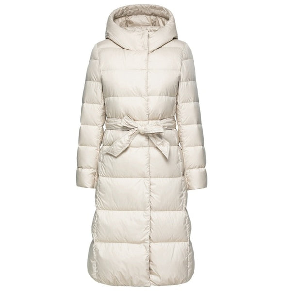 SEMIR Women Winter Fashion Down Jacket Thick Warm Coat Lady Cotton Jacket Long jaqueta Winter Jacket with Hooded Feminina