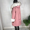 real natural fox fur coat jacket parka with big large fox fur collar and fox fur liner thick warm fashion new waterproof   wome