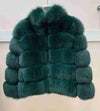 New brand winter true natural fox fur coat thick silver fox women's jacket fox fur coat collar
