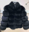 New brand winter true natural fox fur coat thick silver fox women's jacket fox fur coat collar