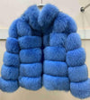 New brand winter true natural fox fur coat thick silver fox women's jacket fox fur coat collar