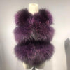 QIUCHEN PJ8051 real raccoon fur women winter short vest real fur thick fur hot sale model Fast free shipping