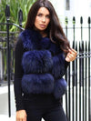 QIUCHEN PJ8051 real raccoon fur women winter short vest real fur thick fur hot sale model Fast free shipping