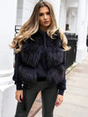 QIUCHEN PJ8051 real raccoon fur women winter short vest real fur thick fur hot sale model Fast free shipping
