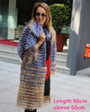 2019 New Women Long Real Sliver Fox Fur Coat Stand Collar Pelt Fur Natural Coat Women Fox Jacket Genuine Winter Fashion FC-144