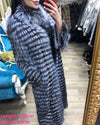 2019 New Women Long Real Sliver Fox Fur Coat Stand Collar Pelt Fur Natural Coat Women Fox Jacket Genuine Winter Fashion FC-144