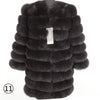 Maomoakong2019 fashion new style Real fox coat Slim round neck Winter women's natural fur jacket Coat vest girl leather
