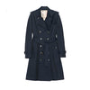 AIGYPTOS 2019 autumn new long windbreaker women's double-breasted belt British cotton jacket waterproof and anti-fouling