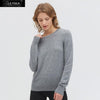 LilySilk Cashmere Sweater knitted Crop Wool Basic Style Round Collar Adopts Grade A Skin-friendly Women Winter New Free Shipping