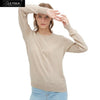 LilySilk Cashmere Sweater knitted Crop Wool Basic Style Round Collar Adopts Grade A Skin-friendly Women Winter New Free Shipping
