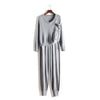 2019 Top Fashion New Women's Knit Suit Playful Small Pocket Temperament V-neck Cashmere Sweater Trousers Warm 2 Piece Woman