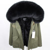 NEW 2019 real raccoon fur collar hooded winter jacket women parka fur coat fashion Thick Warm Streetwear