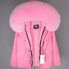 NEW 2019 real raccoon fur collar hooded winter jacket women parka fur coat fashion Thick Warm Streetwear
