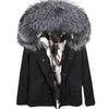 NEW 2019 real raccoon fur collar hooded winter jacket women parka fur coat fashion Thick Warm Streetwear