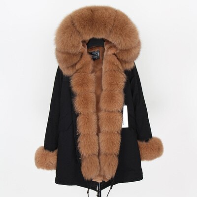 2019 winter jacket women new high fashion street womens coat luxurious real fox fur coats outerwear oversized parkas female