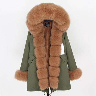 2019 winter jacket women new high fashion street womens coat luxurious real fox fur coats outerwear oversized parkas female