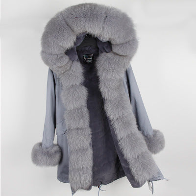 2019 winter jacket women new high fashion street womens coat luxurious real fox fur coats outerwear oversized parkas female