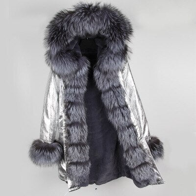 2019 winter jacket women new high fashion street womens coat luxurious real fox fur coats outerwear oversized parkas female